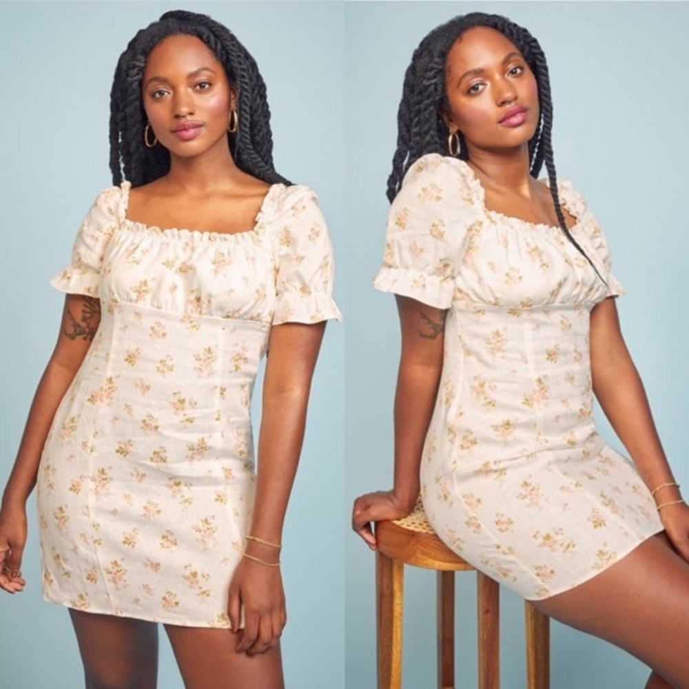 Reformation Robles Linen Minidress